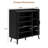 24 Pair Shoe Storage Cabinet With Sliding Doors And Adjustable Shelves-64701448