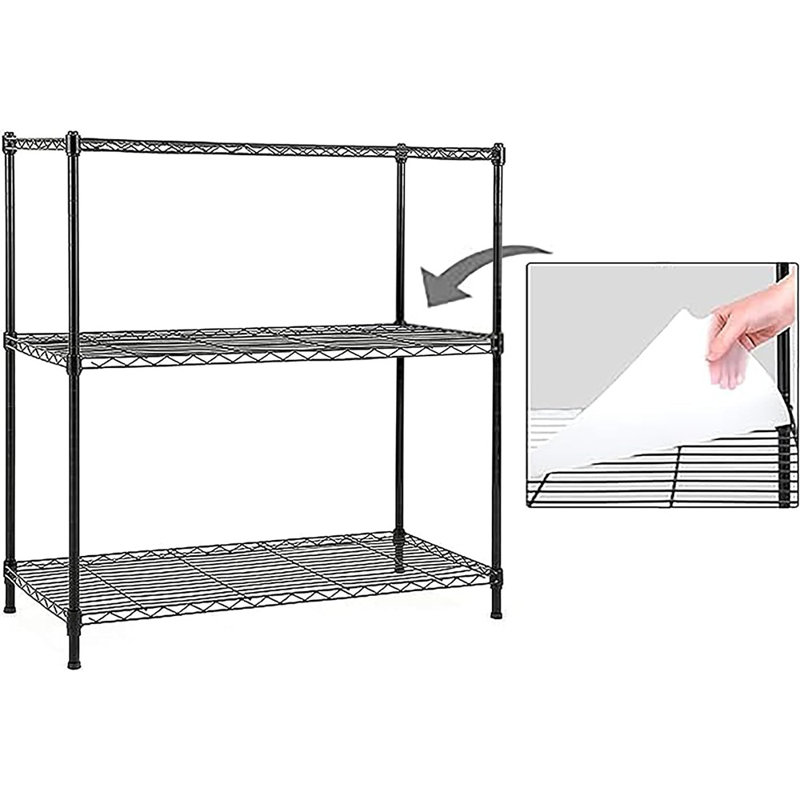 3-Shelf Wire Shelving Rack With 3-Shelf Liner...
