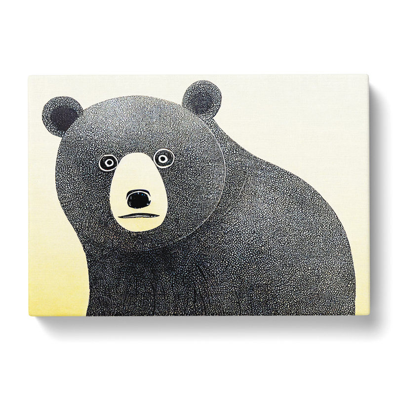 Pleasing Bear Abstract - Wrapped Canvas, 40cm H x 60cm W x 3cm D