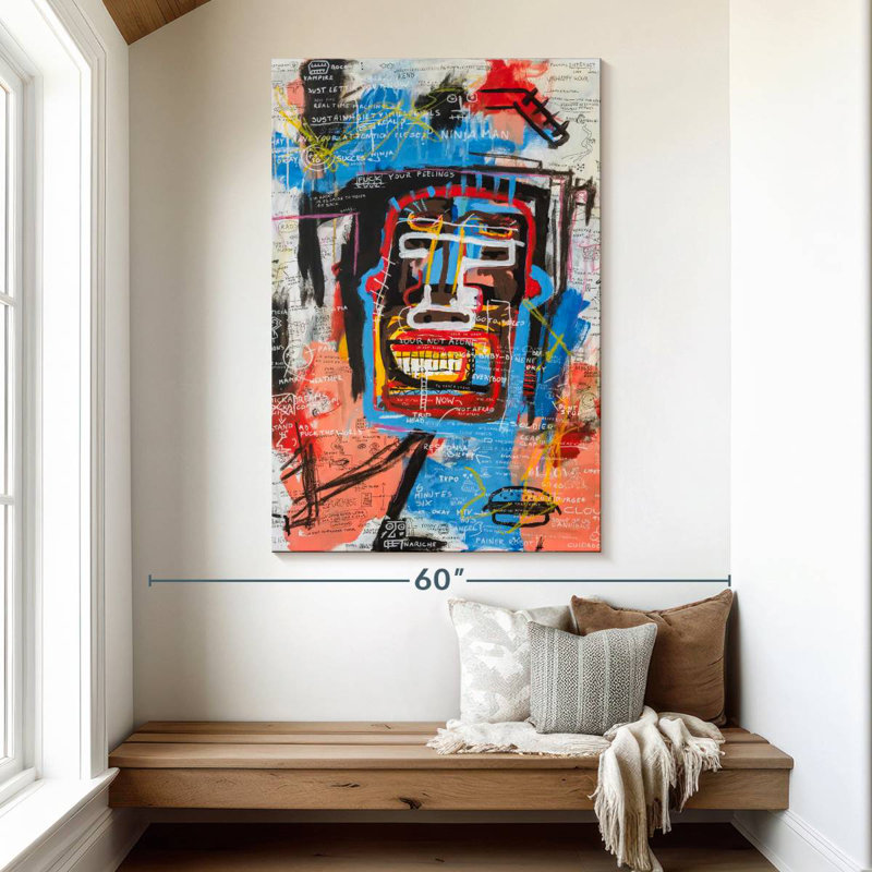 Avery Ninja Face, 51" H x 34" W