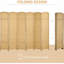 Paravent 6 panneaux pliables, 6,6 pi de hauteur. Bois naturel, tissé à la main pour la séparation de sangles de bureau à domicile et de chambre à coucher, écran.