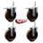Temp Phenolic 3/4 Inch Stem Caster Set 2 Total Lock Brakes