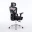 Fauteuil de bureau ergonomique avec support lombaire à massage, appui-tête 4D et accoudoirs 5D, dossier réglable haut et profondeur d'assise