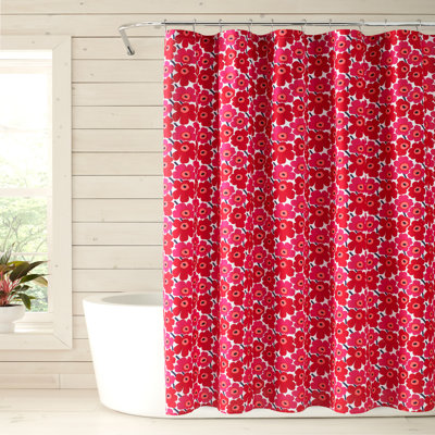Rideau de douche simple en coton Marimekko