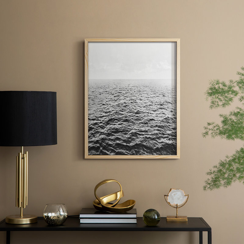 Rolling In Framed Print - Solid Wood, 11" H x 9" W