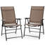 Chaise pliante en tissu Costway
