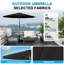 Parasol de patio 9 pi avec base-133047213