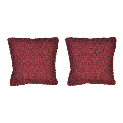 Geometric Cotton Blend Reversible Throw Pillow