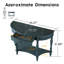 Console de 45 po en demi-lune Farmhouse-1436405233