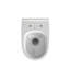 Toilette murale ronde à double chasse StormOn (siège inclus)-50118448-50118449