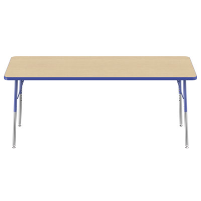 Rectangle T-Mold Adjustable Height Activity Table
