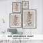 Impression botanique monochrome I - bois massif 50191-62988328