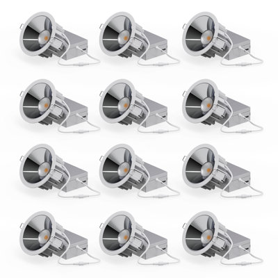 4" Recessed LED, 12W, 36 Degree Beam Angle, 5CCT Selectable, 0-10V Dimmable, 120-277V