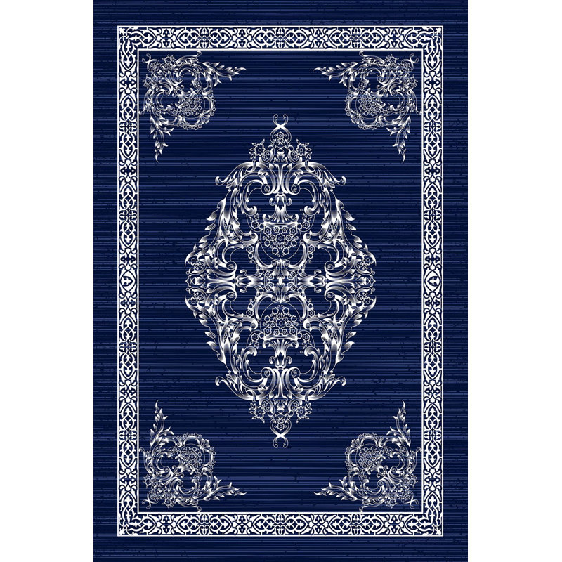 Premium Woven Carpet, 5.9 x 9.2 ft, 100% Polyester, 650 g/m² | Antibacterial, Non-Slip PVC Underside, 0.3 in Pile Height | Machine Washable, 3D Digital Printing | Perfect for Living Room, Bedroom, & Office Decor