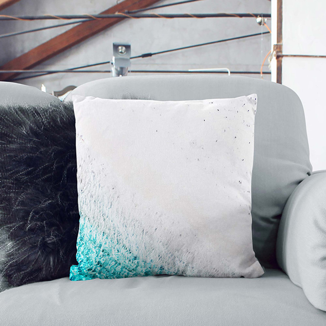 Beach in Bathalaa Maldives Cushion with Filling