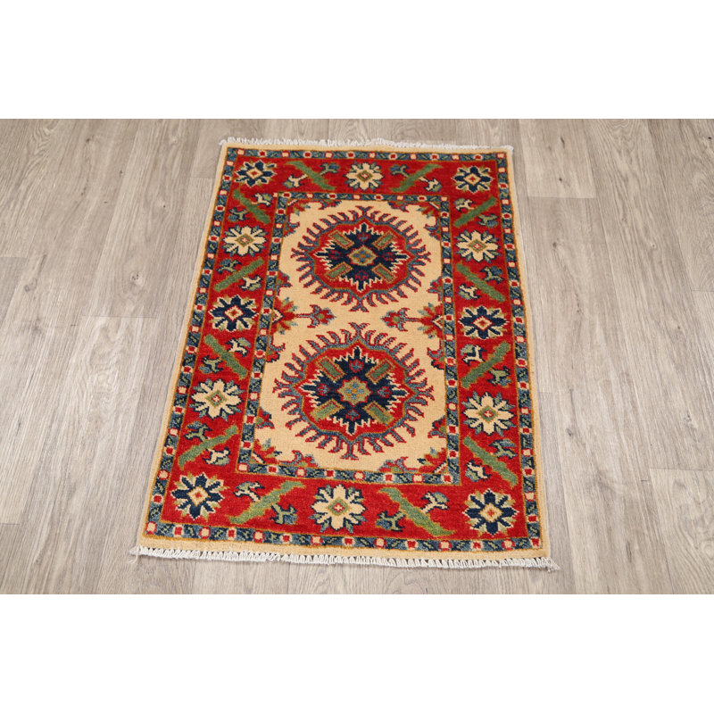 One-of-a-Kind 2'1" X 2'11" Wool Area Rug in Ivory