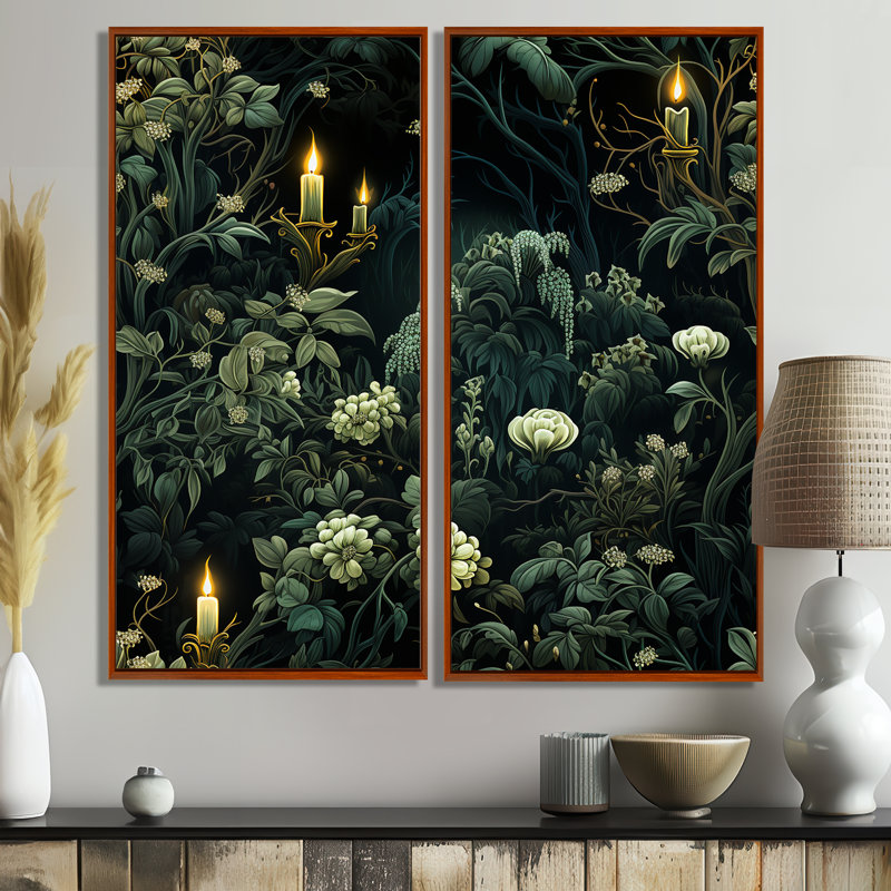 Crigler - Green, reproduction d'art sur toile, 32" H x 32" W, Impression encadrée flottante, Brown