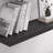  Large Floating Shelves for Wall Set of 3 Wooden Wall Shelves 36 in x 12.75 in x 2 in Room Decor Long Shelf with Invisible Wall Mount Bracket for Bedroom, Kitchen, Living Room, Black Wood-1003030909-1004386352
