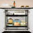 Double Adjustable Height and Width Pull-out Cabinet with Tray