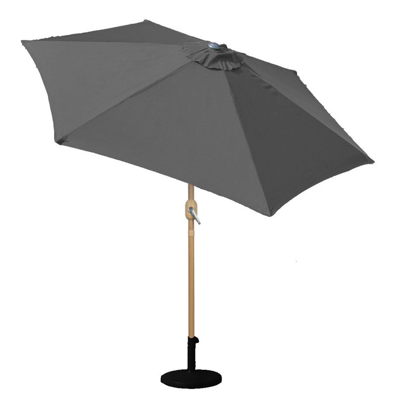 14cm Tilt Balcony Parasol, Charcoal