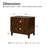 Iasiah Midcentury Modern 26''W 2-Drawer End Table with Charging Station and Solid Wood Legs-1807198344