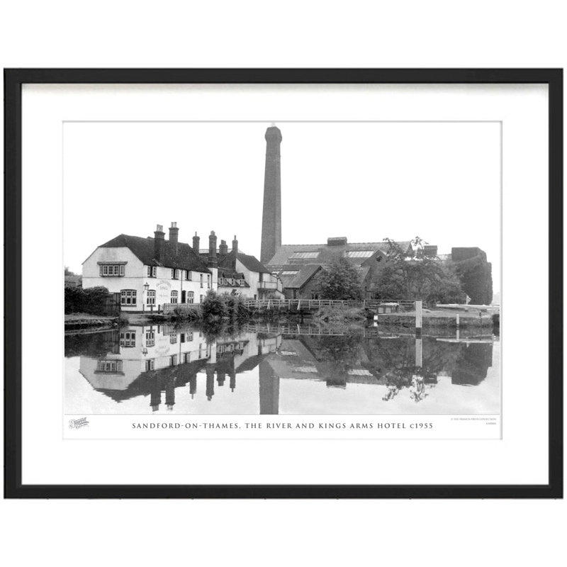 Sandford On Thames, The River And Kings Arms Hotel C1955 by Francis Frith - Single Picture Frame Print