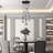 H100" Raindrops 7 Lights Pendant Light-1946991860