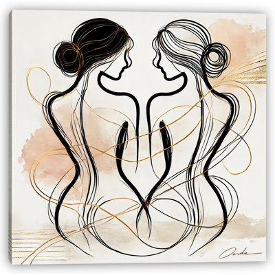 «Chanel Muse II», art mural sur toile - Esthétique de luxe abstraite avec bouteille de parfum et femme