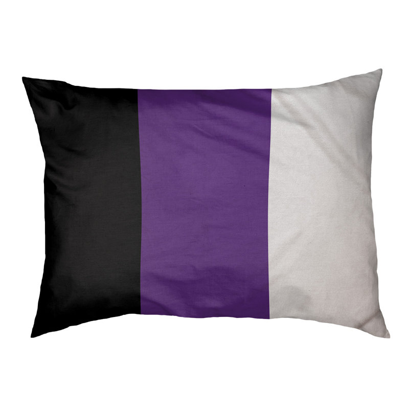 Coussin d'extérieur pour chien Mississippi Rebellion, Grand (l 40 po x P 30 po x H 14 po), Noir / mauve / blanc