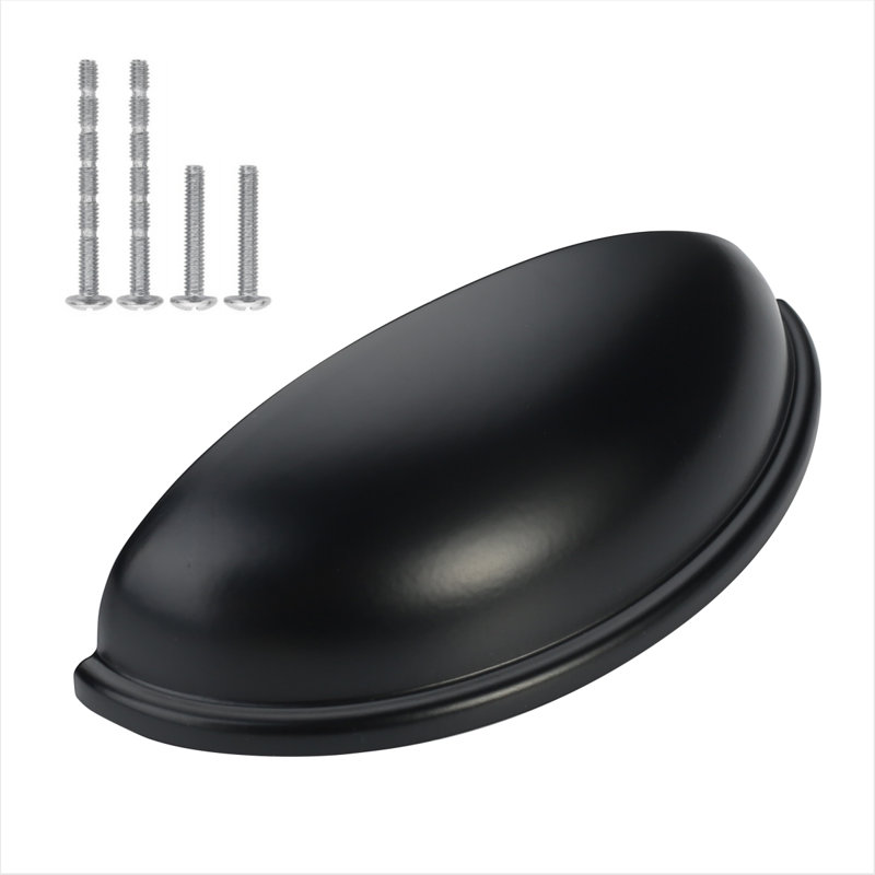 3" Center Cup/Bin Pull Multipack, Black Matte