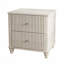Ensemble de chambre à coucher 4 pièces avec lit, 2 tables de chevet et commode 5 tiroirs