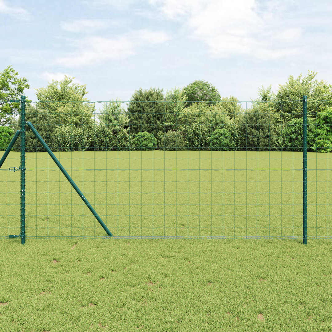 Euro Fence With 7 Posts Galvanised Steel