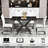 47.24" Rectangular Tempered Glass Dining Table,Stylish Design With Black Metal Legs, Kitchen Table For Dining Room