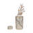 Modern Ceramic Marble Pattern Table Jar with Lid for Home Decor - Decorative Cylindrical Tall Jar for Storage Accent or Shelf Styling - Black-954810461-1071804049