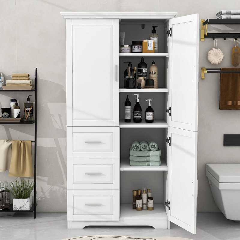 Febiya Bathroom Cabinet, White