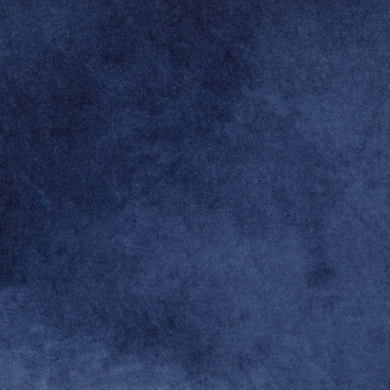 Johnson 16" Square Pouf, Blue Velvet