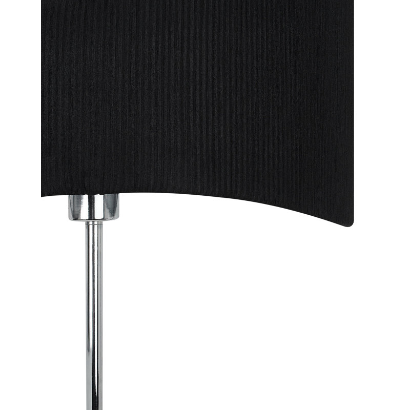 Ahile Floor Lamp, Black/Silver, Chrome