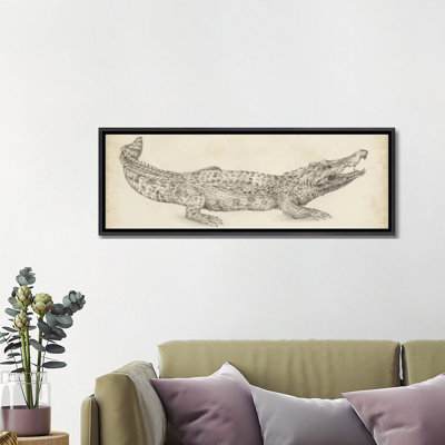 " Crocodile Sketch " Oil Painting
