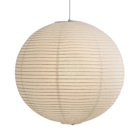 Round white paper lantern pendant light