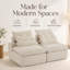 Ensemble de canapé modulaire 2 pièces sans accoudoirs pour salon de chambre à coucher-1529984410