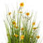 Artificial Potted Yellow Cosmos and Green Grass.-902957903