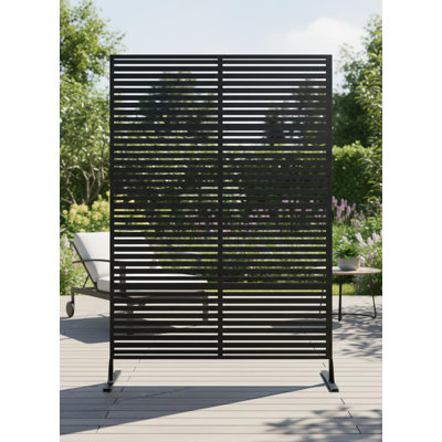 70" H Decorative Metal Garden Fences, Rust-Proof Scroll Design