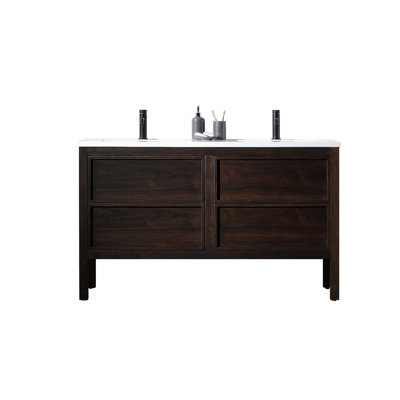 Ensemble de meuble-lavabo double 55 po Gonzalo