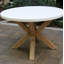 Fleur 48" Round Eucalyptus Wood Patio Dining Set (Set of 5)