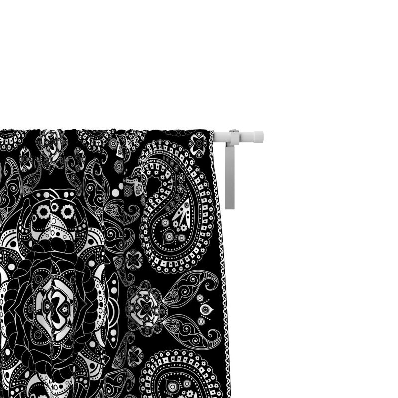 Paire de rideaux semi-transparents Paisley, L 40 po x L 52 po