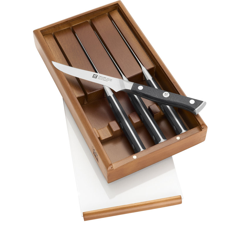 ZWILLING Spectrum 4-Pc Steak Knife Set With Wood Presentation Box