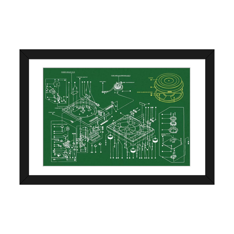 «BN Tech 1200», impression sur toile, H 18 po x l 26 po x P 1,5 po, Papier d'art encadré noir