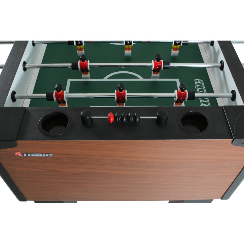 Atomic Gladiator 56'' Black and Wood Foosball Table