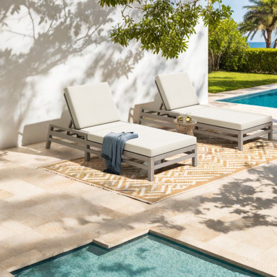 Méridiennes de patio réglables en bois d'acacia, design moderne pour la maison et le jardin