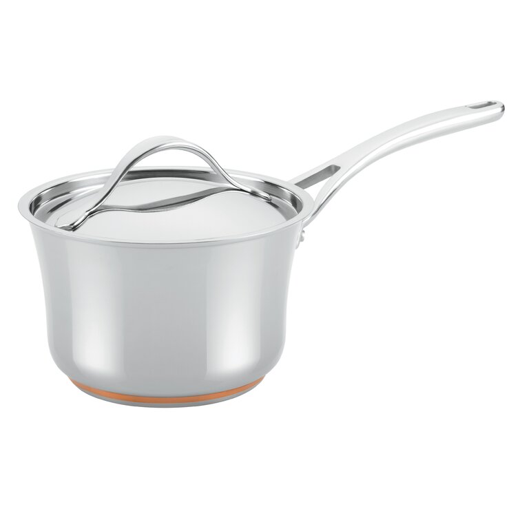 D3 Stainless Everyday 3-ply Bonded Cookware, Sauce Pan with lid, 1.5 quart